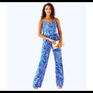 Lilly Pulitzer twilight blue early riser jumpsuit